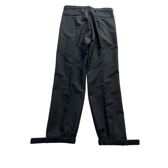 Prada Pleated Trousers With Logo Ankle Straps in Black - Picture 3 of 8